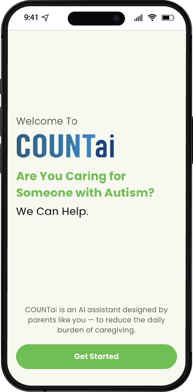 COUNTai initial onboarding screen